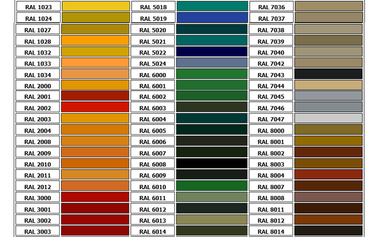 دفترچه RALL رنگ - آمیتیس